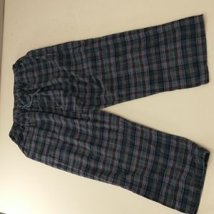 Heavy Flannel Sleep Pants Pockets 100% Cotton Made in Portugal Quality XL Plaid
